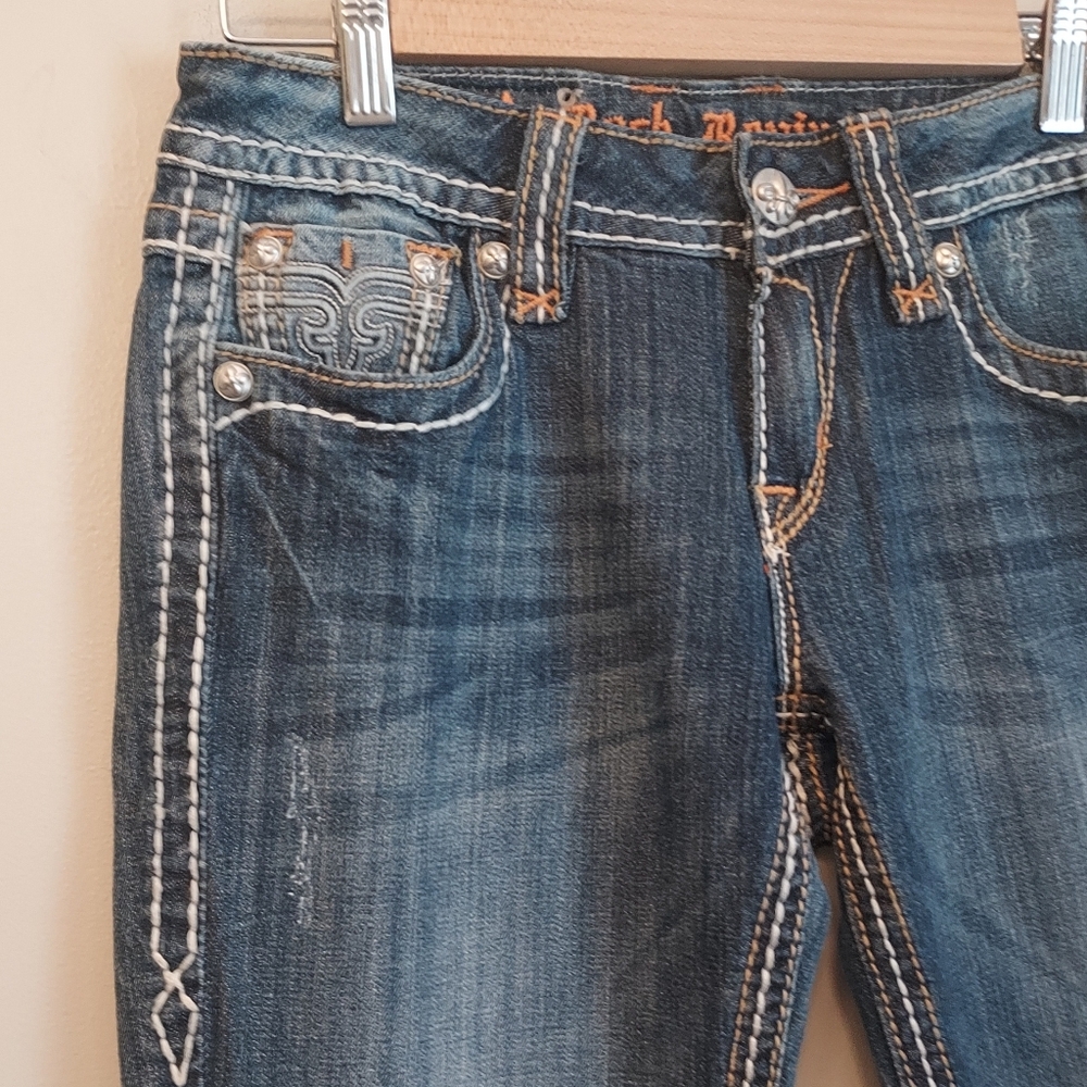 Rock & Revival Modelo Bootcut Boot Blue Denim Jeans Size 28 Tricia Wash - Picture 6 of 16